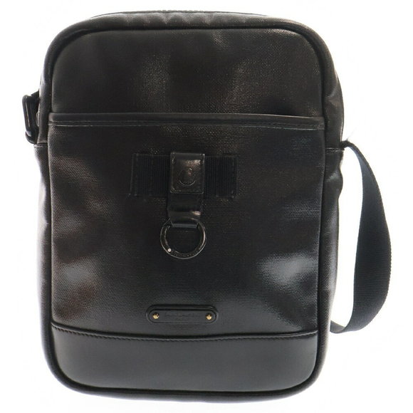 SAINT LAURENT PARIS RIVINGTON Leather Shoulder Bag Black - Picture 1 of 5